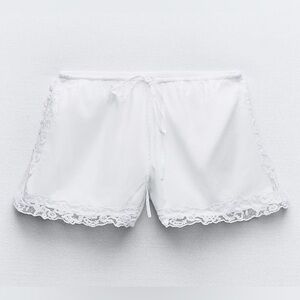 Zara Lace trim shorts